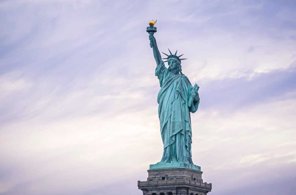 Monumento en Nueva York de la Estatua de la Libertad