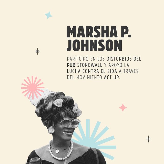 personas trans famosas como Marsha P Johnson